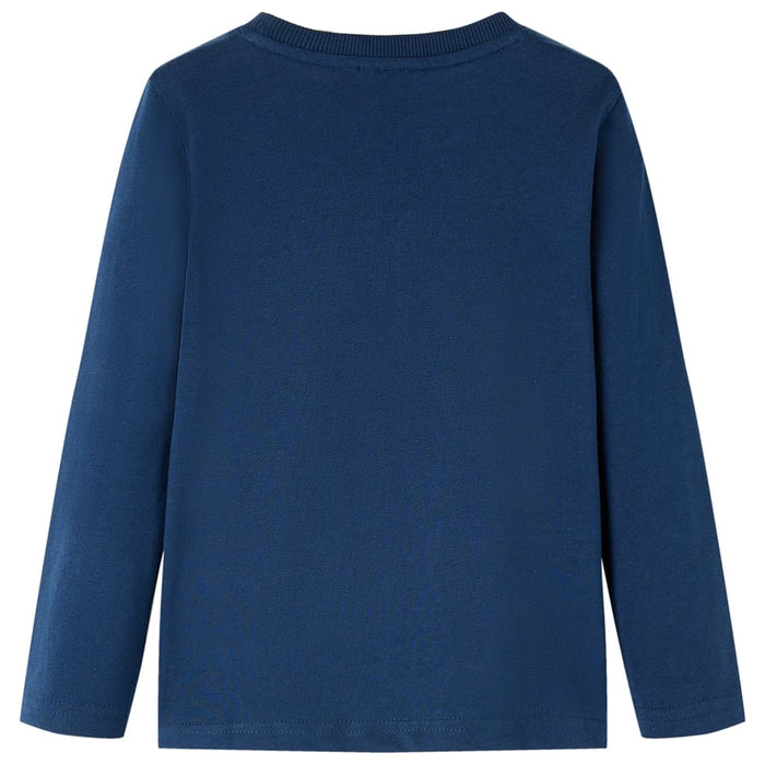 Tricou pentru copii cu mâneci lungi bleumarin 140 WALTI