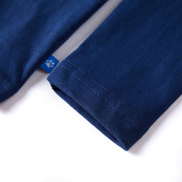 Tricou pentru copii cu mâneci lungi bleumarin 140 WALTI