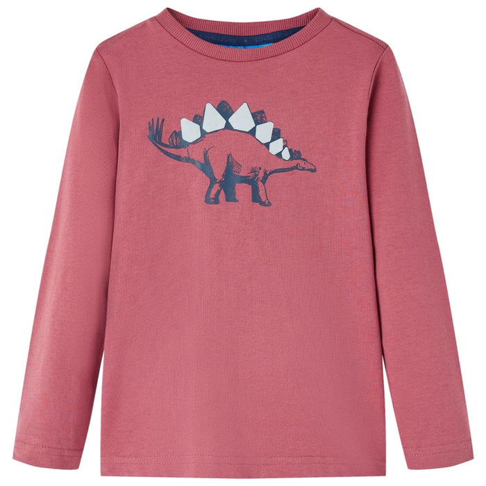 Tricou pentru copii cu mâneci lungi roșu închis 104 - WALTI WALTI