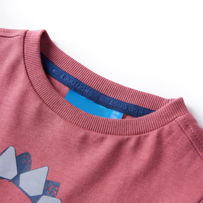 Tricou pentru copii cu mâneci lungi roșu închis 104 - WALTI WALTI