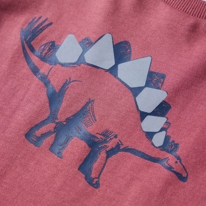 Tricou pentru copii cu mâneci lungi roșu închis 116 - WALTI WALTI