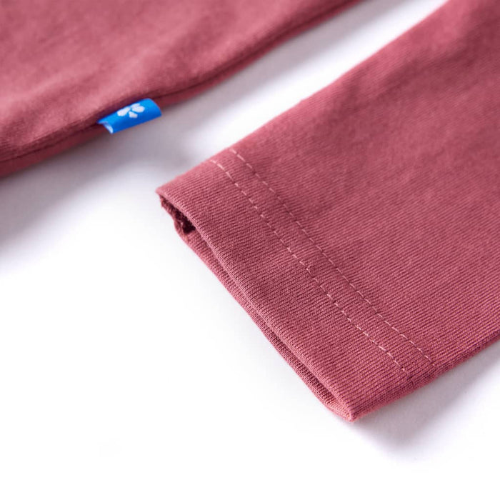 Tricou pentru copii cu mâneci lungi roșu închis 128 - WALTI WALTI