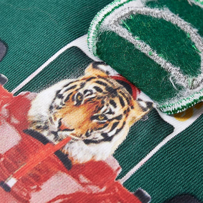 Tricou de copii cu mâneci lungi, verde, 128 - WALTI WALTI