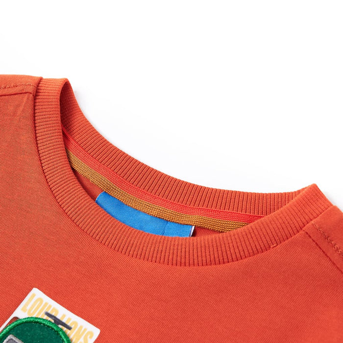 Tricou de copii mâneci lungi, portocaliu, 92 WALTI