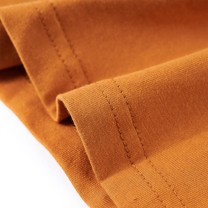 Tricou copii mâneci lungi, ocru închis, 104 - WALTI WALTI