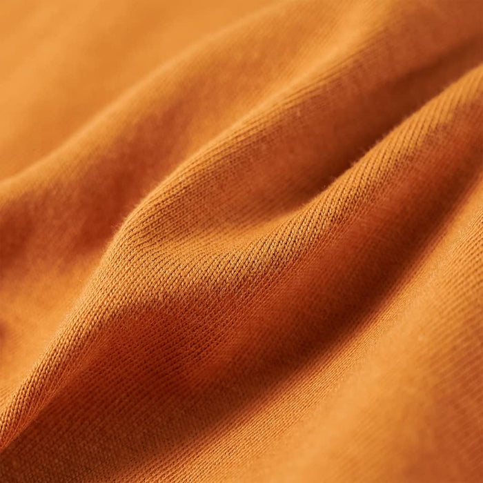 Tricou copii mâneci lungi, ocru închis, 116 - WALTI WALTI