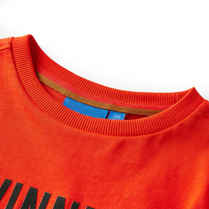 Tricou de copii cu mâneci lungi portocaliu aprins 128 - WALTI WALTI