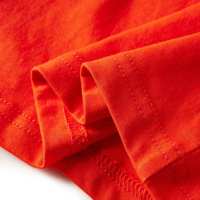 Tricou de copii cu mâneci lungi portocaliu aprins 128 - WALTI WALTI