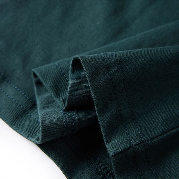 Tricou de copii cu mâneci lungi verde închis 140 WALTI