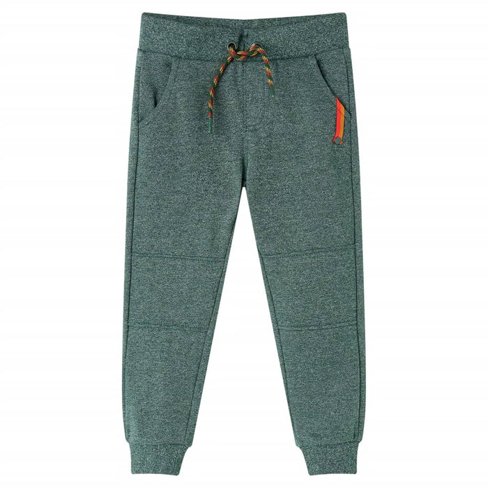 Pantaloni de trening pentru copii, verde închis, 128 WALTI