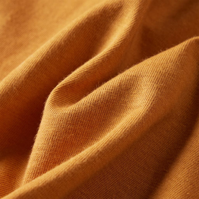 Tricou pentru copii cu mâneci lungi, ocru închis, 104 - WALTI WALTI