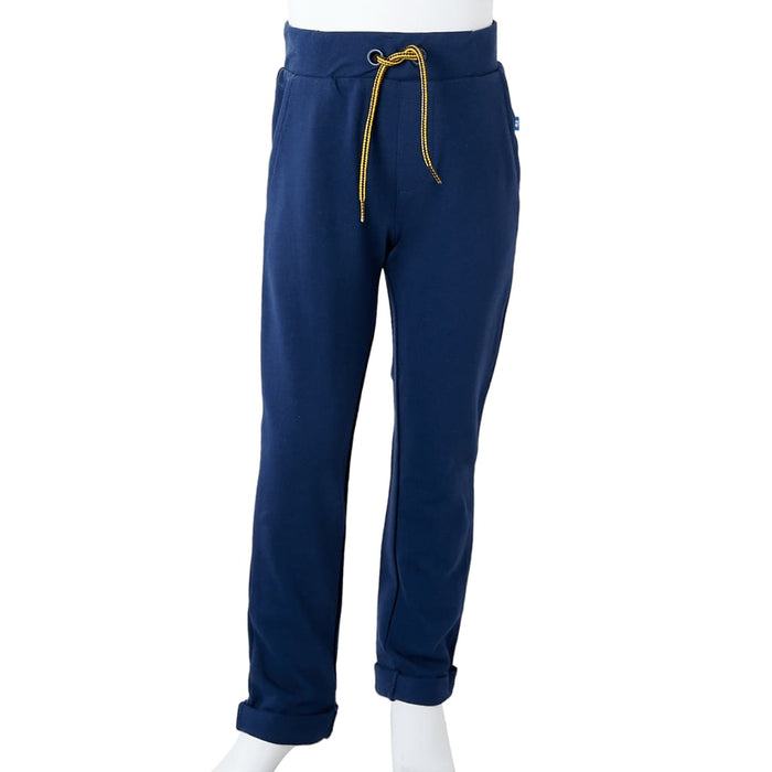 Pantaloni pentru copii cu șnur, bleumarin, 92 WALTI