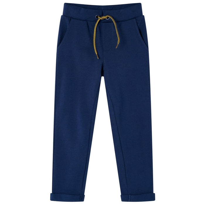 Pantaloni pentru copii cu șnur, bleumarin, 104 WALTI