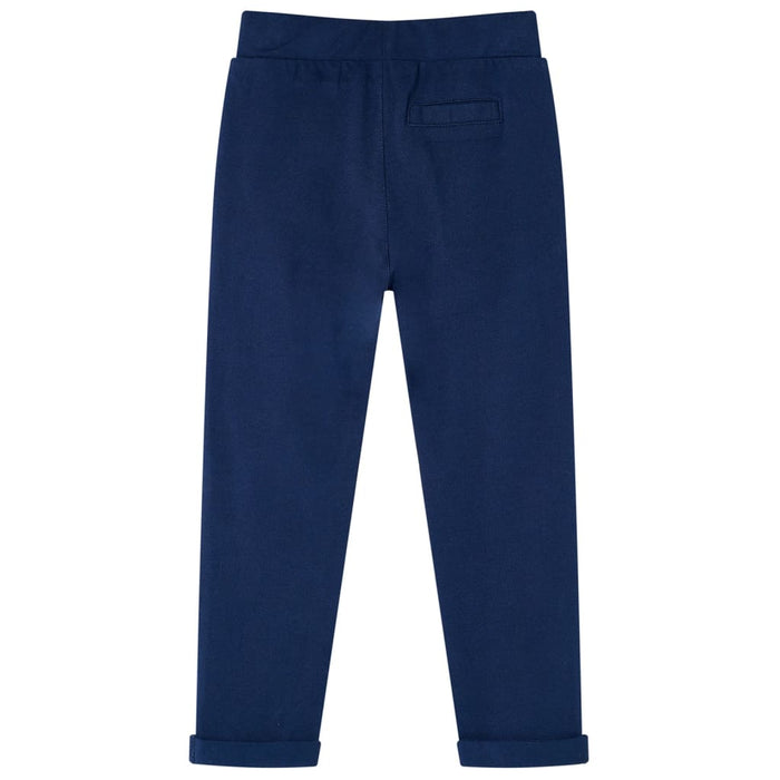 Pantaloni pentru copii cu șnur, bleumarin, 104 WALTI