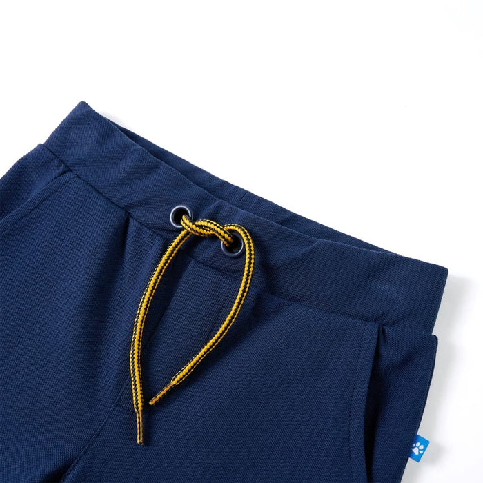 Pantaloni pentru copii cu șnur, bleumarin, 104 WALTI
