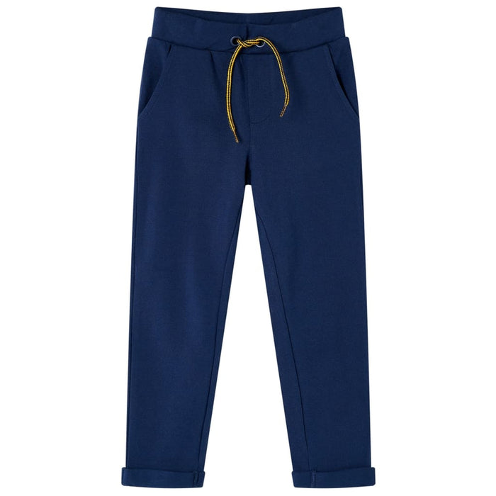 Pantaloni pentru copii cu șnur, bleumarin, 128 WALTI