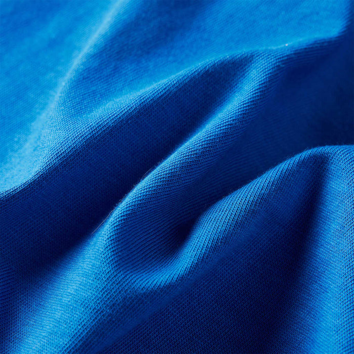 Tricou de copii cu mâneci lungi, albastru cobalt, 128 WALTI