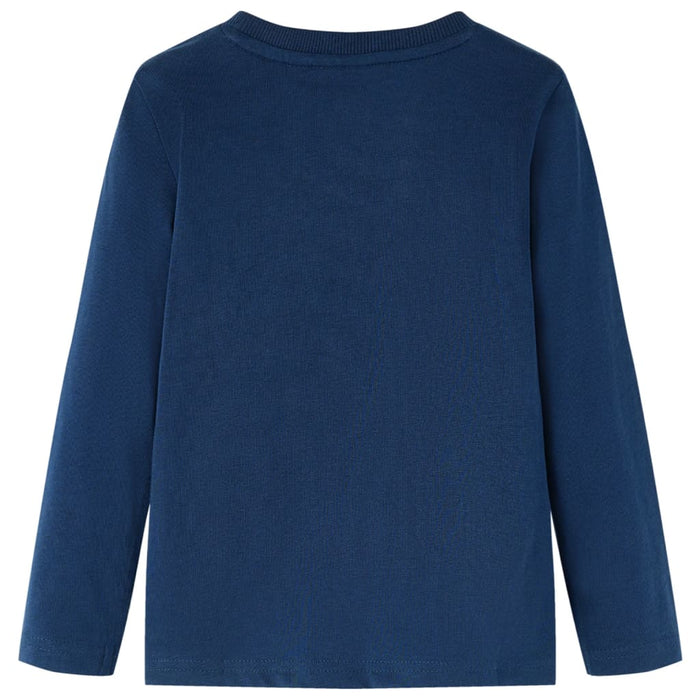 Tricou pentru copii cu mâneci lungi, bleumarin, 92 WALTI