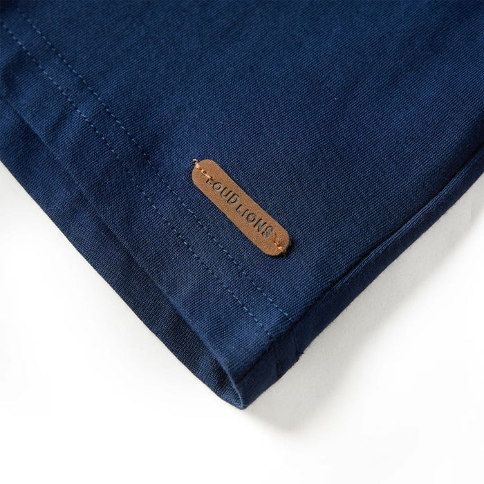 Tricou pentru copii cu mâneci lungi, bleumarin, 92 WALTI