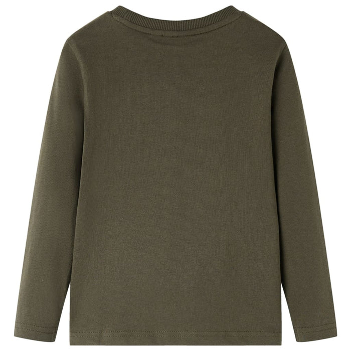 Tricou pentru copii cu mâneci lungi,, kaki, 92 WALTI