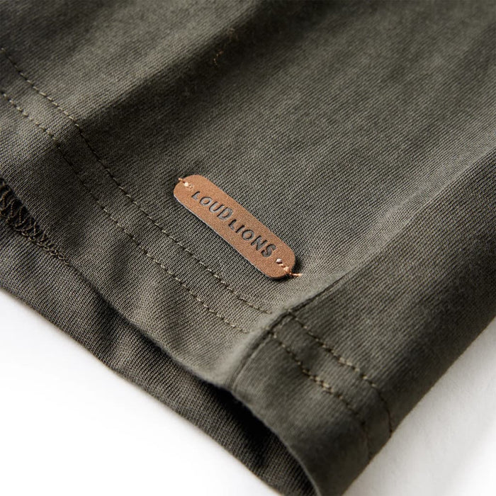 Tricou pentru copii cu mâneci lungi,, kaki, 92 WALTI
