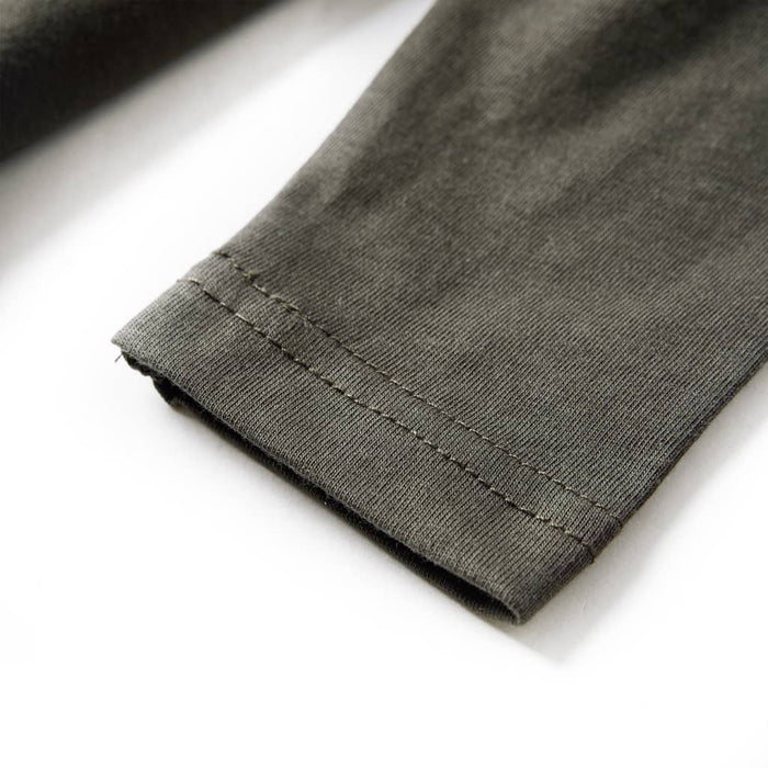 Tricou pentru copii cu mâneci lungi,, kaki, 92 WALTI