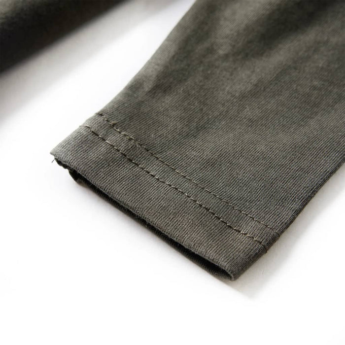 Tricou pentru copii cu mâneci lungi,, kaki, 104 WALTI
