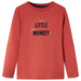 Tricou pentru copii cu mâneci lungi roșu ars 116 - WALTI WALTI
