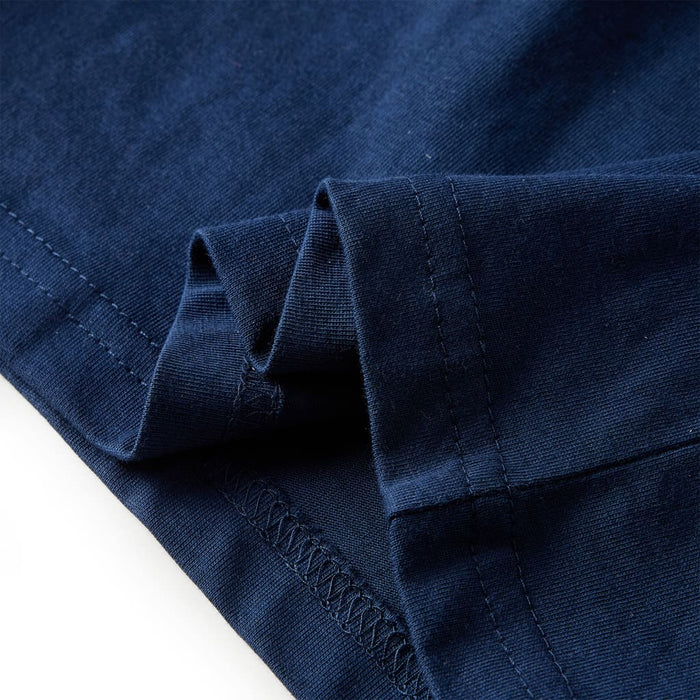 Tricou de copii cu mâneci lungi, bleumarin, 116 - WALTI WALTI