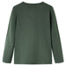 Tricou copii mâneci lungi, verde închis, 104 - WALTI WALTI