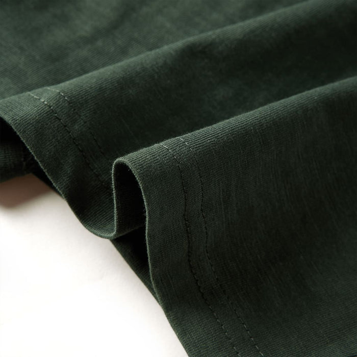 Tricou copii mâneci lungi, verde închis, 104 - WALTI WALTI