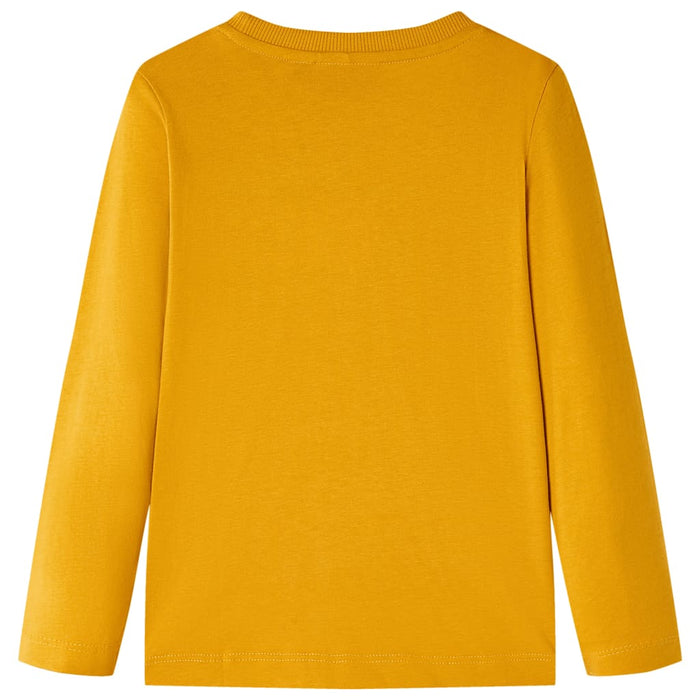 Tricou pentru copii cu mâneci lungi, ocru, 140 WALTI