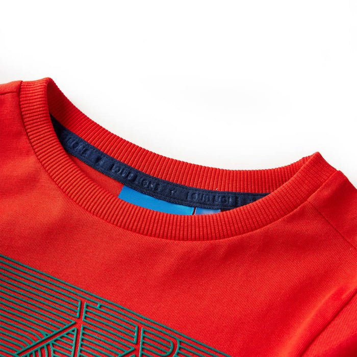 Tricou pentru copii cu mâneci lungi, roșu, 104 WALTI