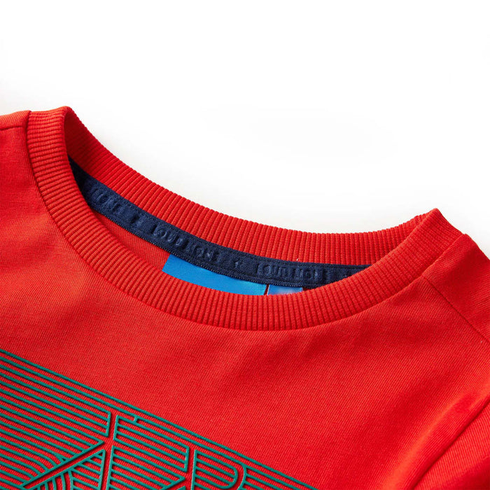 Tricou pentru copii cu mâneci lungi, roșu, 116 WALTI