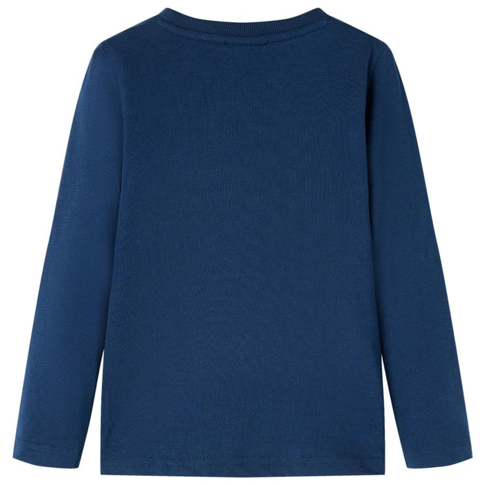 Tricou de copii cu mâneci lungi bleumarin 92 WALTI