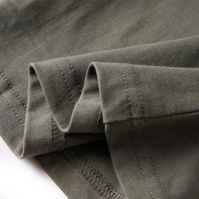 Tricou pentru copii cu mâneci lungi, kaki, 116 - WALTI WALTI