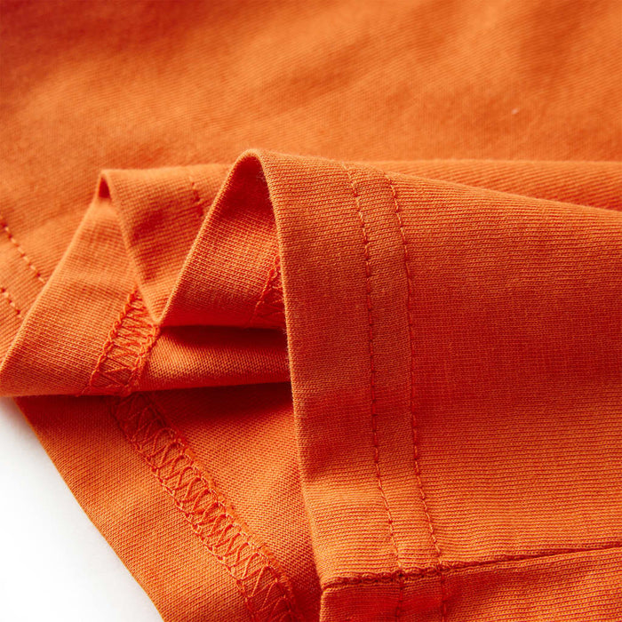 Tricou de copii cu mâneci lungi, portocaliu închis, 104 - WALTI WALTI