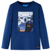 Tricou pentru copii cu mâneci lungi,, albastru jeans, 104 - WALTI WALTI