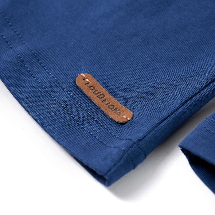 Tricou pentru copii cu mâneci lungi, bleumarin, 128 WALTI