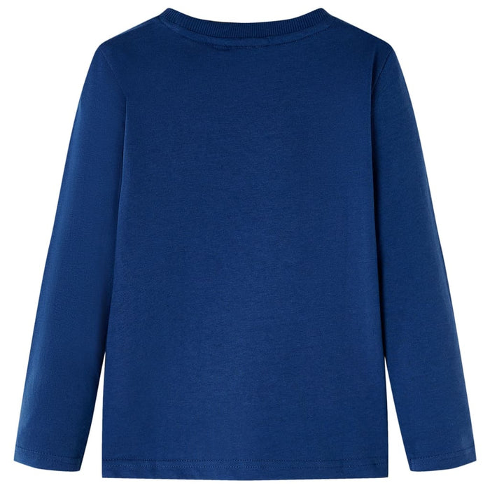 Tricou pentru copii cu mâneci lungi, bleumarin, 140 WALTI
