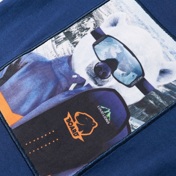 Tricou pentru copii cu mâneci lungi, bleumarin, 140 WALTI