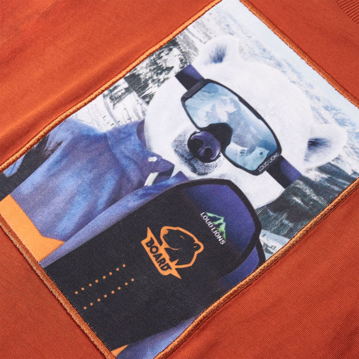 Tricou pentru copii cu mâneci lungi, ruginiu deschis, 140 - WALTI WALTI