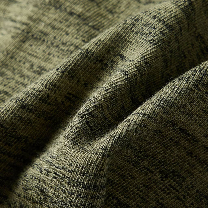 Tricou cu mâneci lungi pentru copii,, kaki melanj, 128 - WALTI WALTI