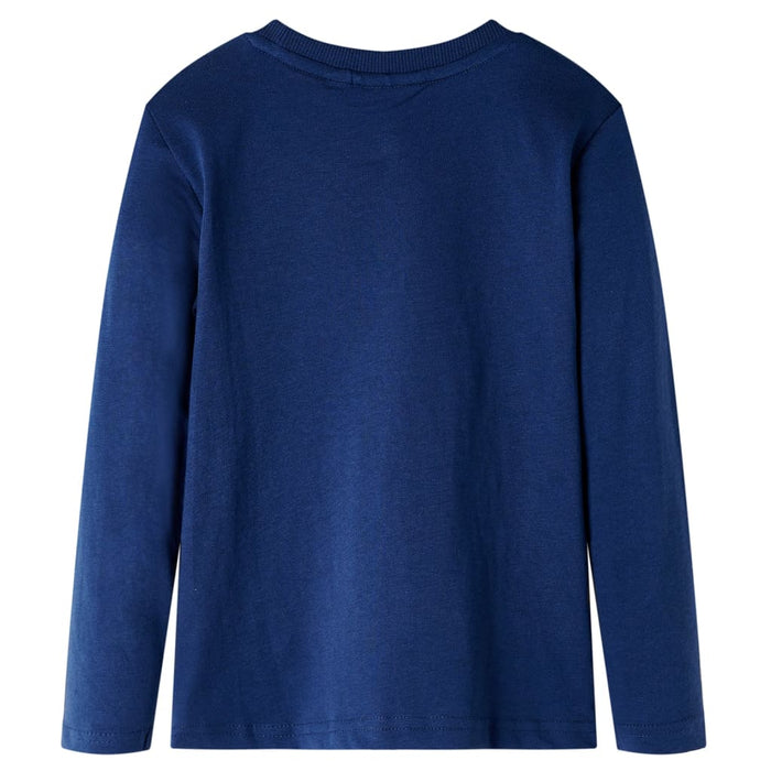 Tricou pentru copii cu mâneci lungi,, bleumarin, 92 WALTI
