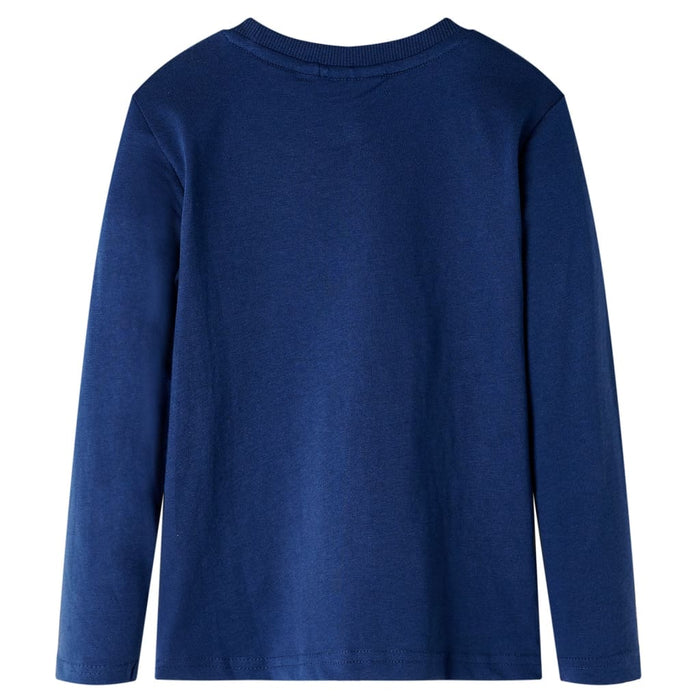 Tricou pentru copii cu mâneci lungi,, bleumarin, 116 WALTI