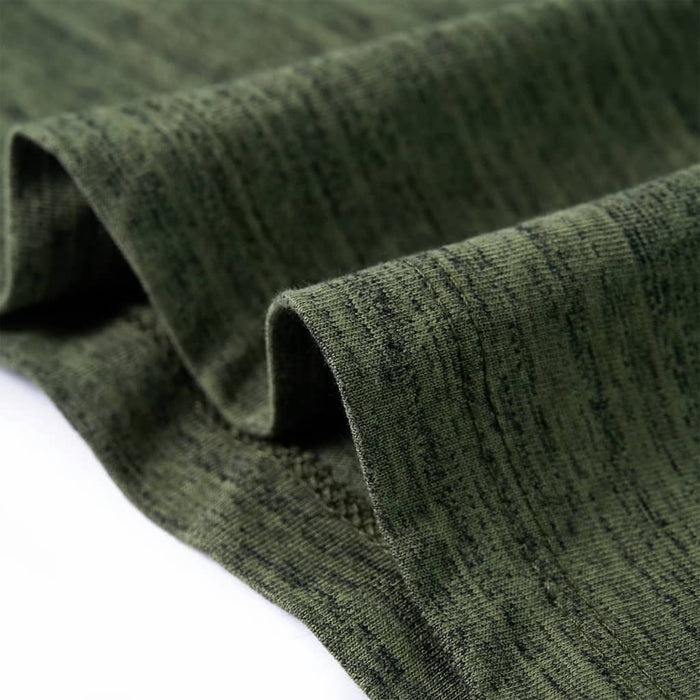 Tricou de copii cu mâneci lungi, kaki melanj, 92 WALTI