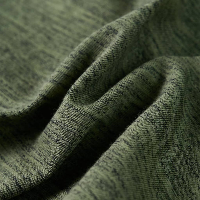 Tricou de copii cu mâneci lungi, kaki melanj, 104 WALTI
