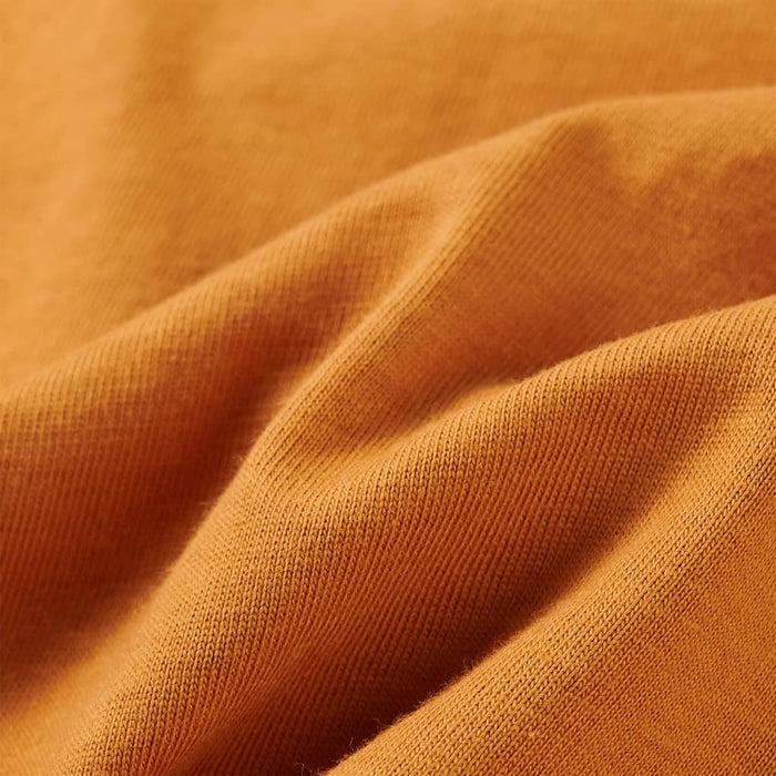 Tricou pentru copii cu mâneci lungi, ocru închis, 92 WALTI