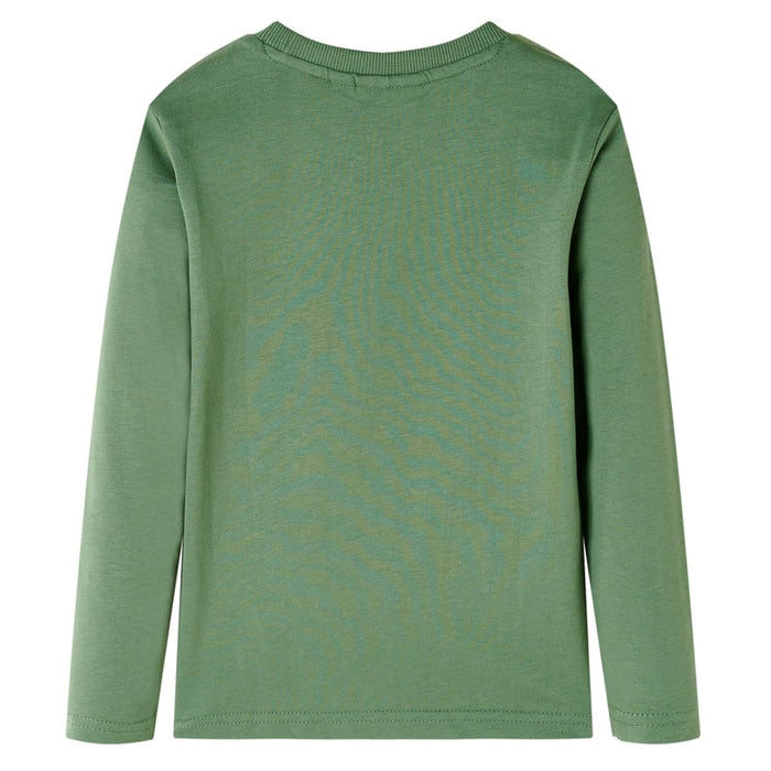 Tricou de copii cu mâneci lungi, kaki deschis, 104 WALTI