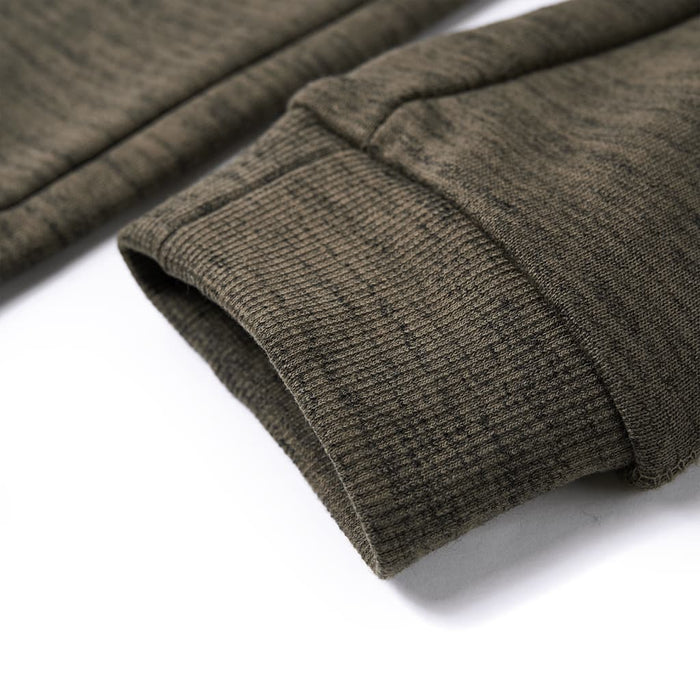 Pantaloni de trening pentru copii, kaki închis melanj, 92 - WALTI WALTI